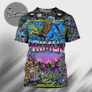 Primus Onward And Upward Tour At Shreveport Municipal Auditorium Shreveport In LA On July 29 2025 All Over Print Shirt