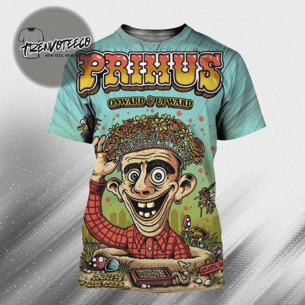 Primus Onward & Upward Tour At Synovus Bank Amphitheater At Chastain Park In Atlanta GA On July 25 2025 All Over Print Shirt