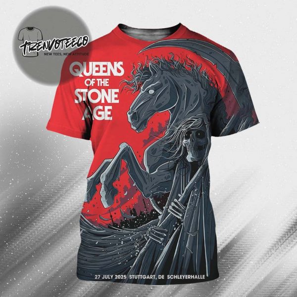 Queens Of The Stone Age At Schleverhalle In Stuttgart DE On July 27 2025 All Over Print Shirt