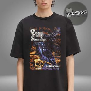 Queens Of The Stone Age Poster Night 1 At Src Salata In Zagreb HR On July 22 2025 Unisex T-Shirt