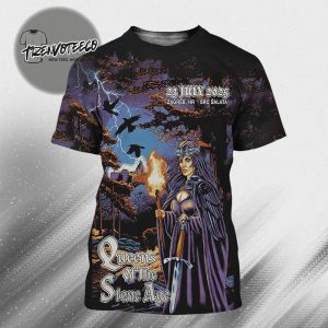 Queens Of The Stone Age Poster Night 2 At Src Salata In Zagreb HR On July 23 2025 All Over Print Shirt