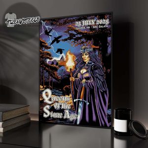 Queens Of The Stone Age Poster Night 2 At Src Salata In Zagreb HR On July 23 2025 Home Decor Poster Canvas