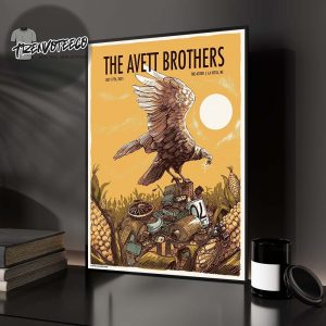 The Avett Brothers At The Astro In La Vista NE On July 17 2025 Home Decor Poster Canvas
