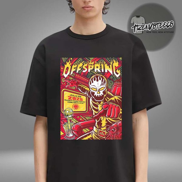 The Offspring Poster Music Show At Ruoff Music Center In Noblesville IN On July 25 2025 Unisex T-Shirt