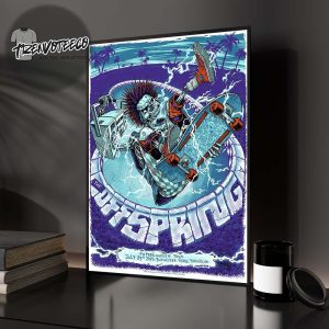The Offspring Supercharged Tour 2025 Poster Show At Budweiser Stage In Toronto ON On July 23 2025 Home Decor Poster Canvas