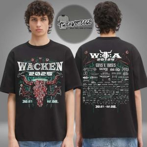 Wacken 2025 The Thing Festival Line Up On July 30 – August 2 2025 Two Sided Unisex T-Shirt