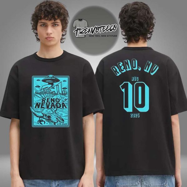 311 Band At Reno NV Event Merch On August 10 2025 Two Sided Unisex T-Shirt