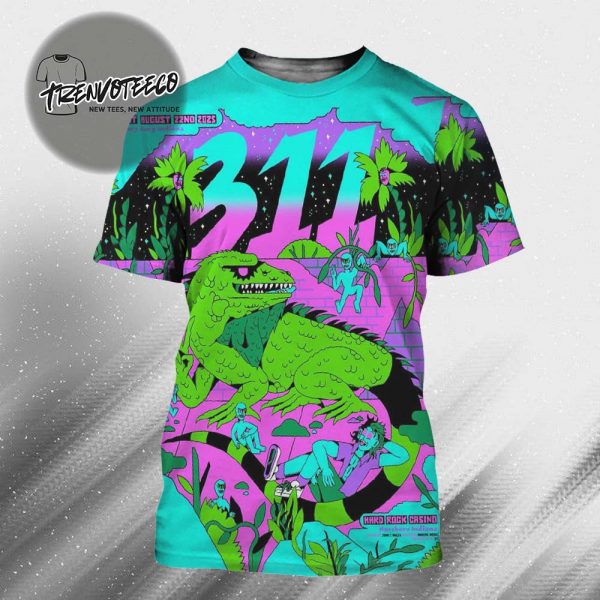 311 Event Merch At Gary IN On August 22 2025 All Over Print Shirt