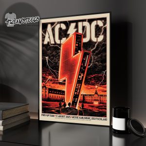 AC DC Karlsruhe PWR UP Event Tour In Messe Karlsruhe Deutschland On August 17 2025 Home Decor Poster Canvas