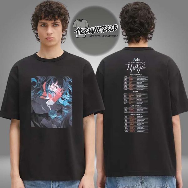 Ado Fashionable Hibana Tour Merch Two Sided Unisex T-Shirt