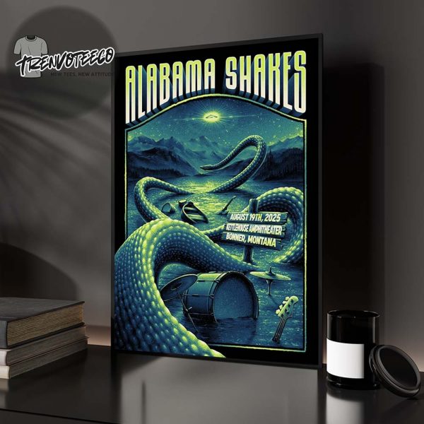 Alabama Shakes At Kettlehouse Amphitheater In Bonner Montana On August 19 2025 Home Decor Poster Canvas