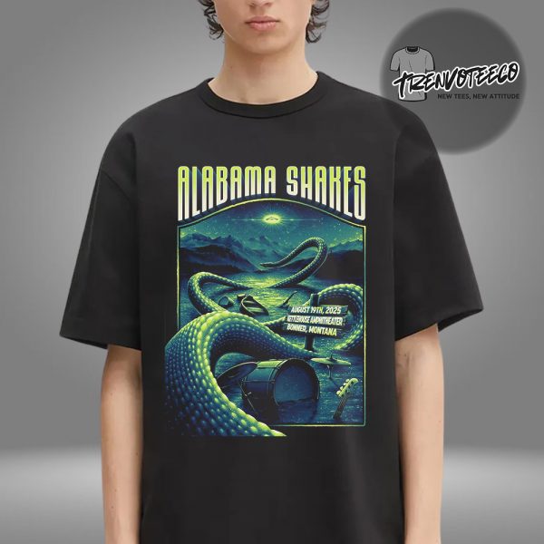 Alabama Shakes At Kettlehouse Amphitheater In Bonner Montana On August 19 2025 Unisex T-Shirt