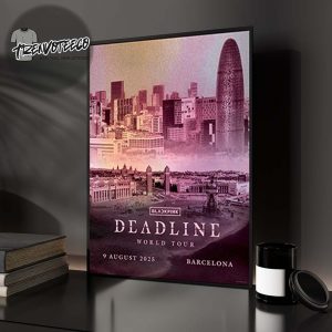 BLACKPINK Deadline World Tour 2025-2026 Barcelona Exclusive Merch Home Decor Poster Canvas