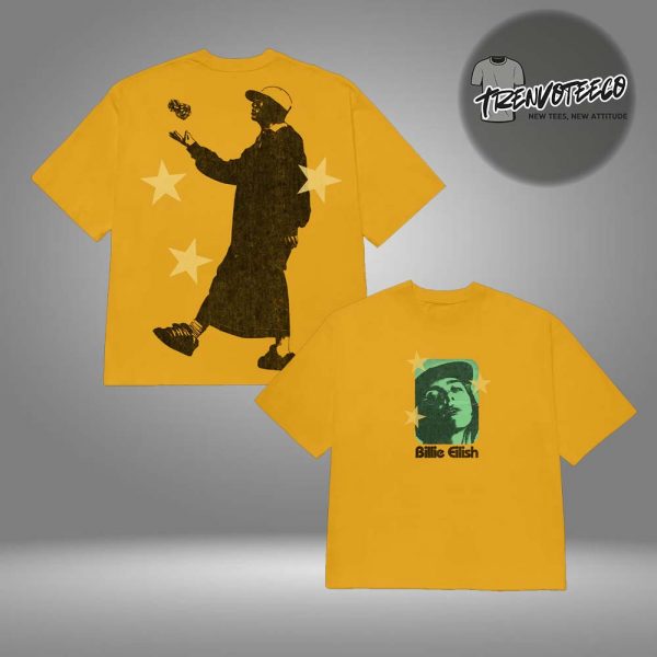 Billie Eilish Dice Yellow Two Sided Unisex T-Shirt
