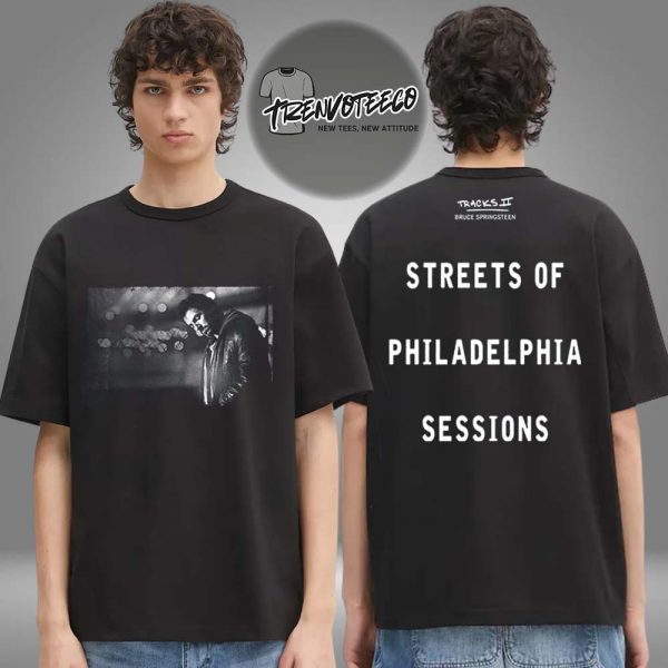 Bruce Springsteen Streets Of Philadelphia Sessions Photo Two Sided Unisex T-Shirt