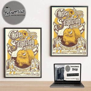 Chris Stapleton Poster Show At Ball Arena In Denver CO On August 22 2025 Home Decor Poster Canvas