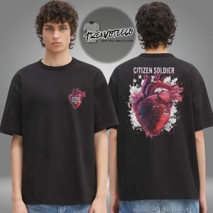 Citizen Soldier Heartbeat Oversized Two Sided Unisex T-Shirt