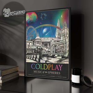 Coldplay London Music Of Spheres Limited Edition Tour At Wembley Stadium On August 22 23 26 27 30 31 And September 3 4 7 8 2025 Home Decor Poster Canvas