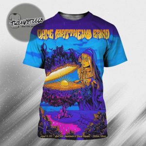 Dave Matthews Band At Lake Tahoe Amphitheatre At Caesars Republic In Stateline Nevada On August 26 2025 All Over Print Shirt