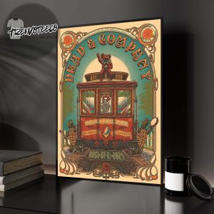 Dead And Company Concert Poster Signing At 99 Grove ST In San Francisco CA On August 1 2025 Home Decor Poster Canvas