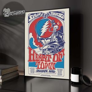 Dead And Company Heart Of Town Poster Music Line Up At Pier 48 In Mission Rock San Francisco CA On August 1 2025 Home Decor Poster Canvas