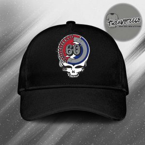 Grateful Dead 60th Anniversary Logo Sticker Classic Cap Hat Snapback