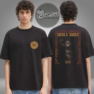 Gun N Roses Poster Show At Wacken Open Air In Wacken Germany On July 31 2025 Two Sided Unisex T-Shirt