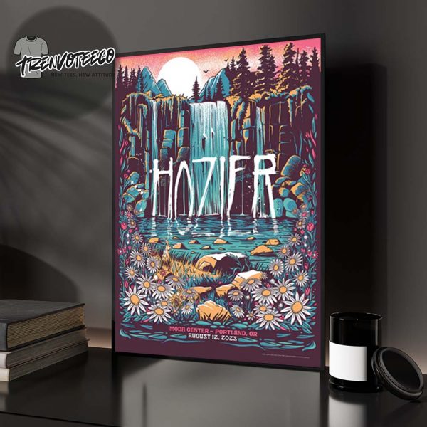 Hozier Poster Music Show At Mood Center In Portland OR On August 12 2025 Home Decor Poster Canvas