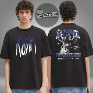 Korn Live In New York City 2025 Venue Tee At Metlife Stadium On Augsut 27 And 28 2025 King Kong T-Shirt