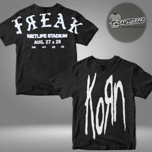 Korn Metlife Stadium 2025 Merch Tee For Shows In New York City On August 27 And 28 2025 Freak All Over Print Shirt