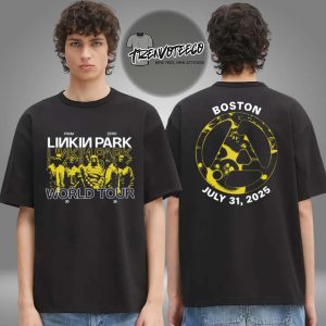 Linkin Park From Zero World Tour At Boston MA On July 31 2025 Two Sided Unisex T-Shirt