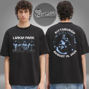 Linkin Park From Zero World Tour At PPG Paints Arena In Pittsburgh On August 19 2025 Two Sided Unisex T-Shirt