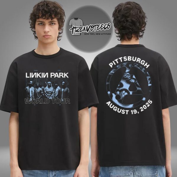 Linkin Park From Zero World Tour At PPG Paints Arena In Pittsburgh On August 19 2025 Two Sided Unisex T-Shirt