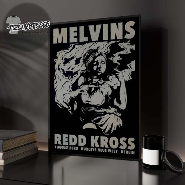 Melvins Poster Show At Redd Kross In Huxleys Neue Welt Berlin On August 7 2025 Home Decor Poster Canvas