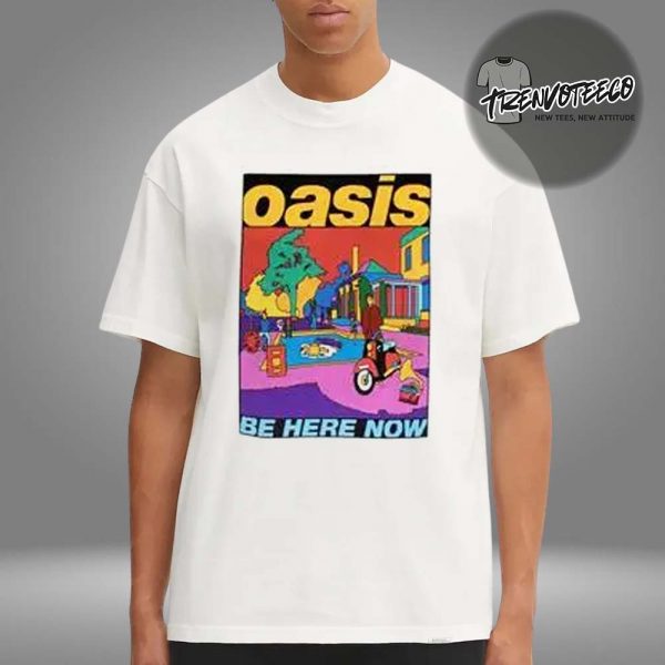 Oasis Be Here Now Line Illustrati Unisex T-Shirt