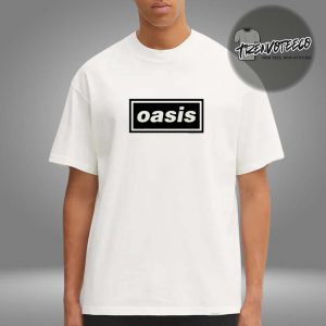Oasis Decca Logo White Unisex T-Shirt