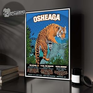 Osheaga Poster Music And Arts Festival At Parc Jean Drapeau In Montreal QC On August 1 2 3 2025 Home Decor Poster Canvas