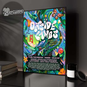 Outside Lands Poster Music Festival At Golden Gate Park In San Francisco CA On August 8-10 2025 Line Up Home Decor Poster Canvas
