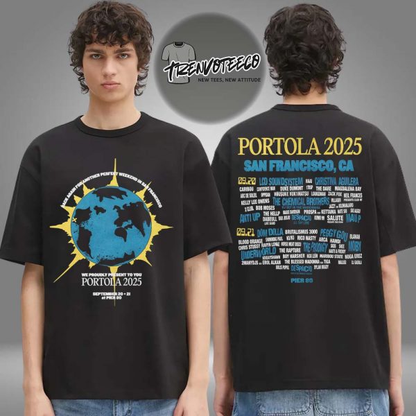 Portola Music Festival Another Perfect Weekend Lineup Two Sided Unisex T-Shirt
