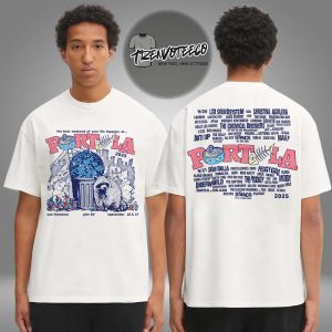 Portola Music Festival Dumpster Disco Lineup Two Sided Unisex T-Shirt