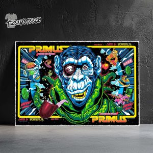 Primus Onward And Upward Full Show Combined Poster At Channel 24 In Sacramento On August 7 8 2025 Home Decor Poster Canvas