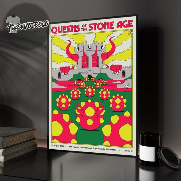 Queens Of The Stone Age At Irish Museum Of Modern Art Royal Hospital Kilmainham In Dublin IE On August 20 2025 Home Decor Poster Canvas
