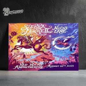 Sierra Ferrell At Red Rocks Amphitheatre On August 28 2025 Home Decor Poster Canvas
