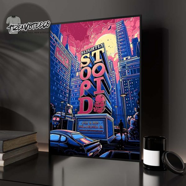 Slightly Stoopid Poster Music Show At Highmark Skyline Stage At Mann In Philadelphia PA On July 31 2025 Home Decor Poster Canvas