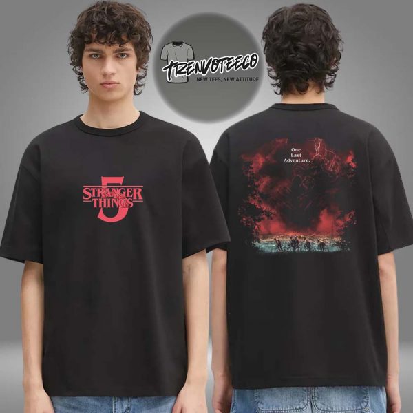 Stranger Things Stranger Things Season 5 One Last Adventure Two Sided Unisex T-Shirt