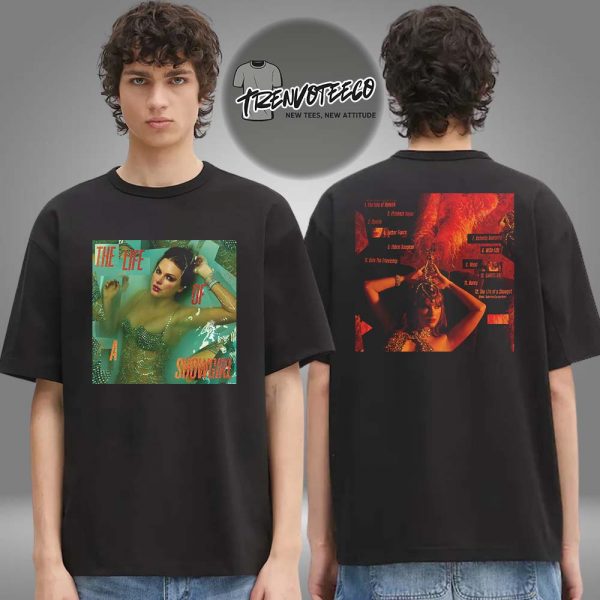Taylor Swift New Album The Life Of A Showgirl Released October 3 2025 Full 12 Tracks Two Sided Unisex T-Shirt