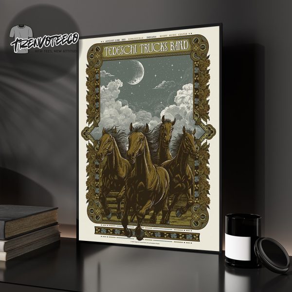Tedeschi Trucks Band At Ruoff Music Center In Noblesville Indiana On August 23 2025 Home Decor Poster Canvas