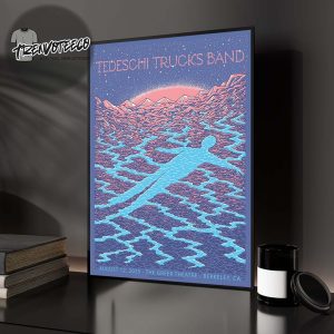 Tedeschi Trucks Band Poster Music Show At The Greek Theatre In Berkeley CA On August 12 2025 Home Decor Poster Canvas