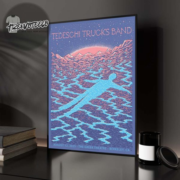 Tedeschi Trucks Band Poster Music Show At The Greek Theatre In Berkeley CA On August 12 2025 Home Decor Poster Canvas