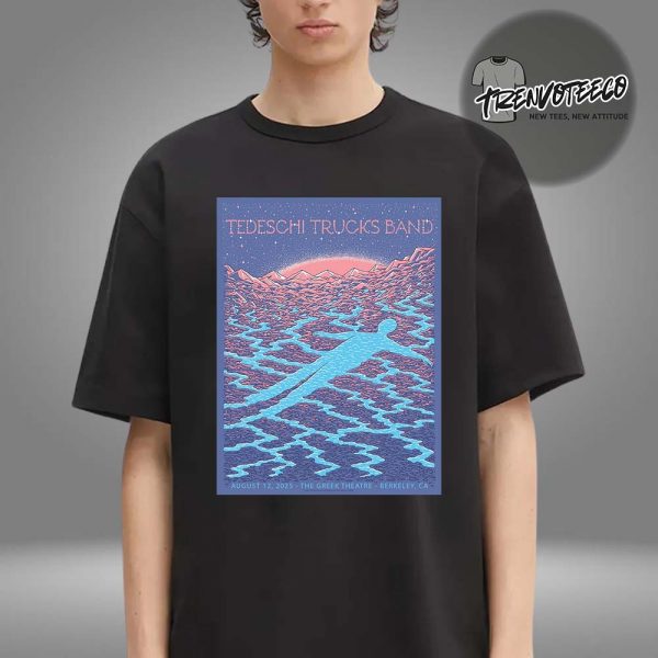 Tedeschi Trucks Band Poster Music Show At The Greek Theatre In Berkeley CA On August 12 2025 Unisex T-Shirt
